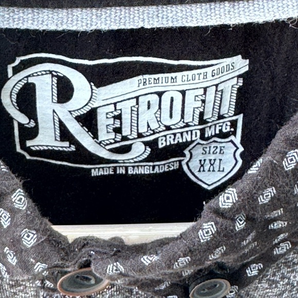 Retrofit Gray Polo Shirt with Heathered Texture - Picture 2 of 3